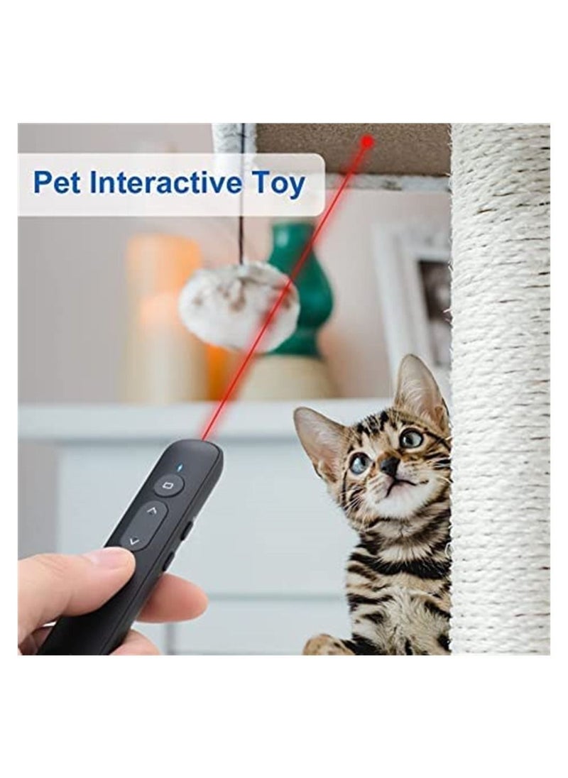 DMG TECH - PPT Slide Clicker, Wireless Presenter Remote, with Hyperlink, Volume Remote Control PowerPoint Office Presentation Clickerk, for Keynote/PPT/Mac/PC/Laptop - Image 1
