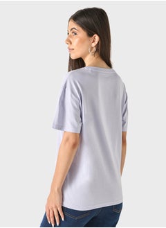 Lee Cooper تي شيرت بتصميم شعار مزرر على شكل دائري  - Image 2