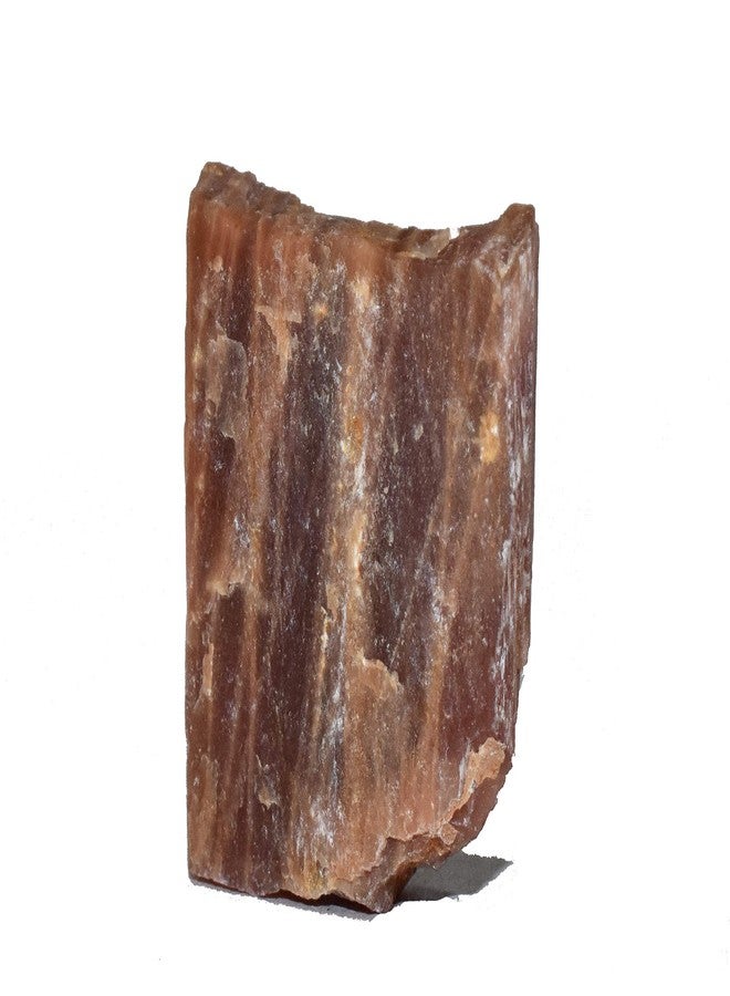 Pyramid Tatva Raw 50 Gm Rough Stone Natural Healing Crystal Stone Reiki Chakra Balancing (Peach Moonstone) - Image 3