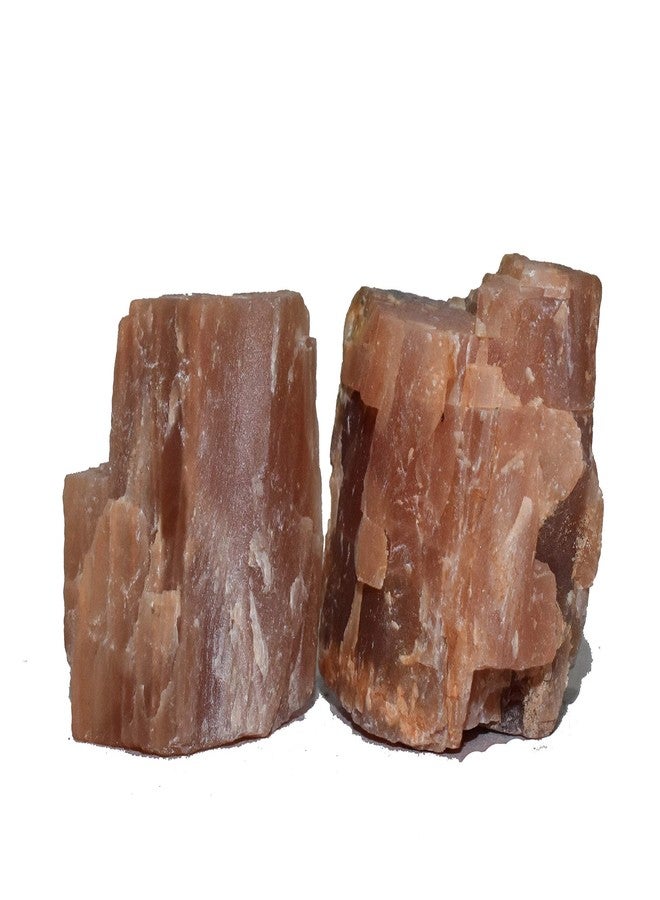 Pyramid Tatva Raw 50 Gm Rough Stone Natural Healing Crystal Stone Reiki Chakra Balancing (Peach Moonstone) - Image 2