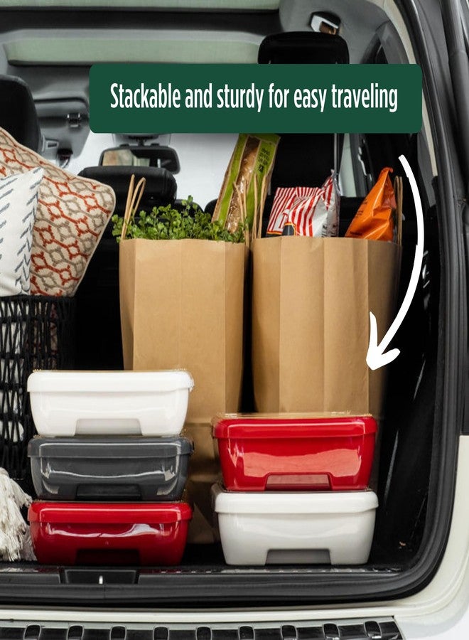 Fancy Panz - Green Classic Aluminum Foil Pan Carrier with Lid - BPA Free, Made in the USA Elevated Food Serving Tray - Portable Casserole Carrier with Lid - Hosting Essentials - Image 4