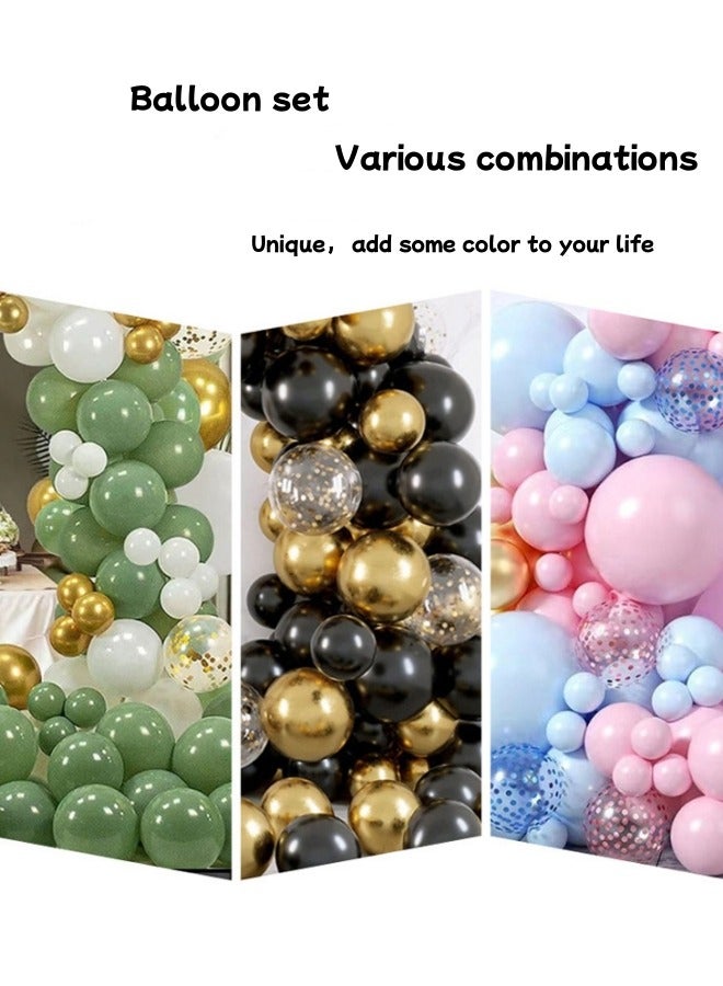 Aikenn Balloon Set, 131 Balloons in Assorted Colors, Rainbow Latex Balloons, Bright Color Party Balloons, Different Sizes 5/10/18 Inch Balloon Garland Set for Wedding Baby Baptism Birthday Party Supplies Decoration (147 Pieces)  - Image 3