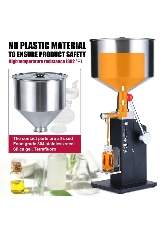 Kimtem  Manual Paste Liquid Filling Machine 5-50Ml Bottle Filler Adjustable Bottle Filling Machine Filler A03