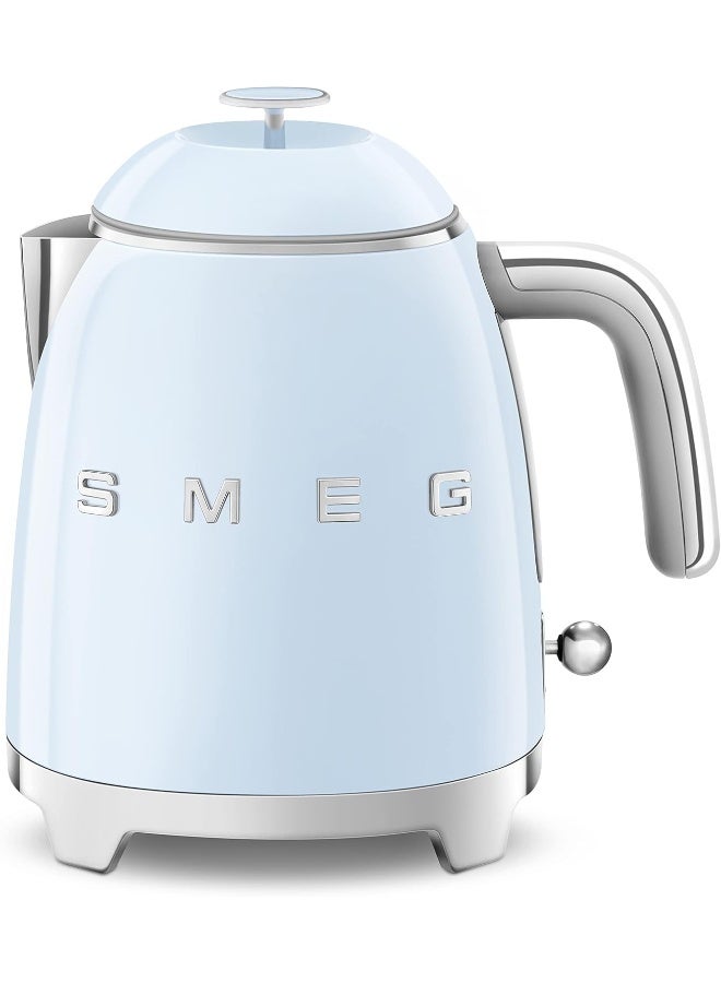 سميج غلاية كهربائية صغيرة على طراز الخمسينات، مؤشر مستوى، قاعدة دوارة 360، أقدام مضادة للانزلاق، فولاذ مقاوم للصدأ، ضمان لمدة سنة - Image 1