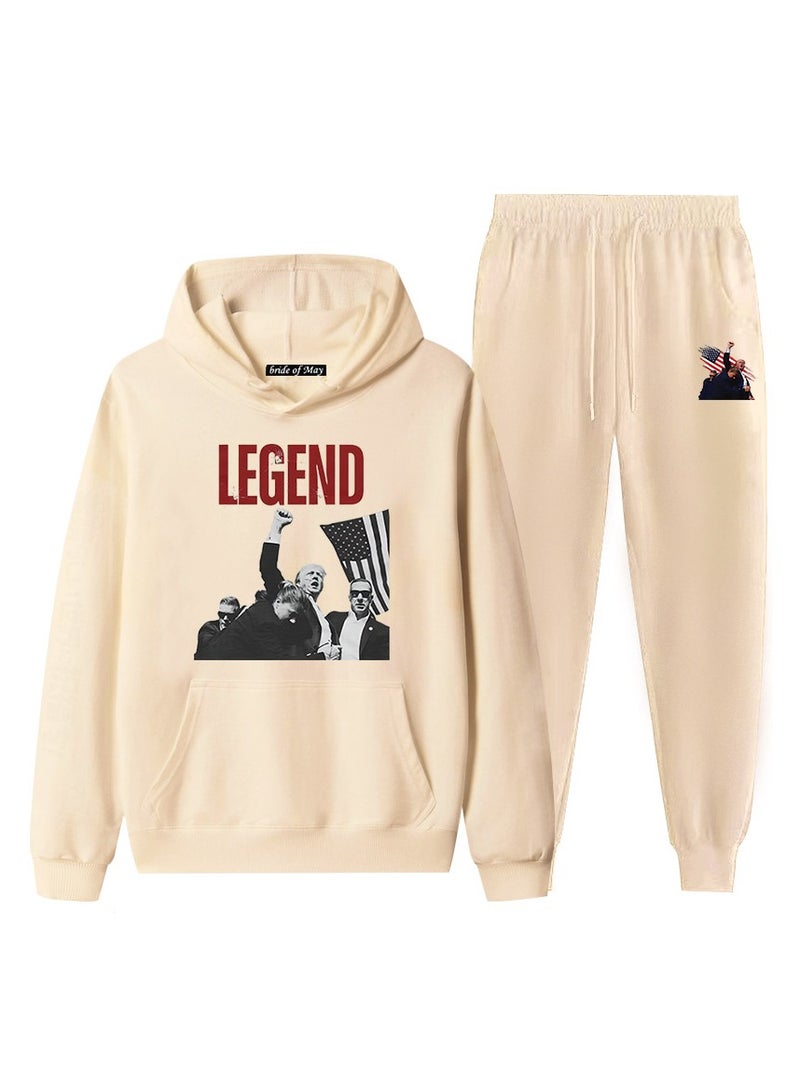 KUYING New Trump Printed Long Sleeved Sports Suit - Image 1