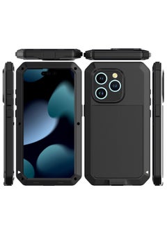 Suitable For Apple IPhone Phone Case Apple Metal Three-proof Shell Dust-proof Drop-proof Protective Cover Direct Sale-Color:Black-Applicable Model:iPhone11