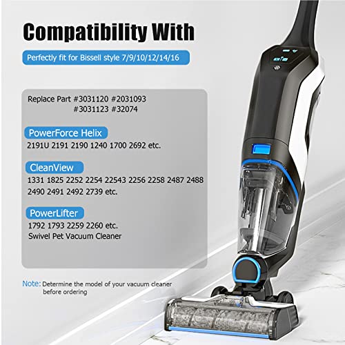 Ancable for Bissell Style 7/9/10 P/n 3031120 Vacuum Replacement Belt for Bissell Powerforce Helix Cleanview Powerlifter Swivel Rewind Styles Vacuum Cleaner Belt Replace Part #2031093 #3031123 #32074, 2-Pack - Image 2