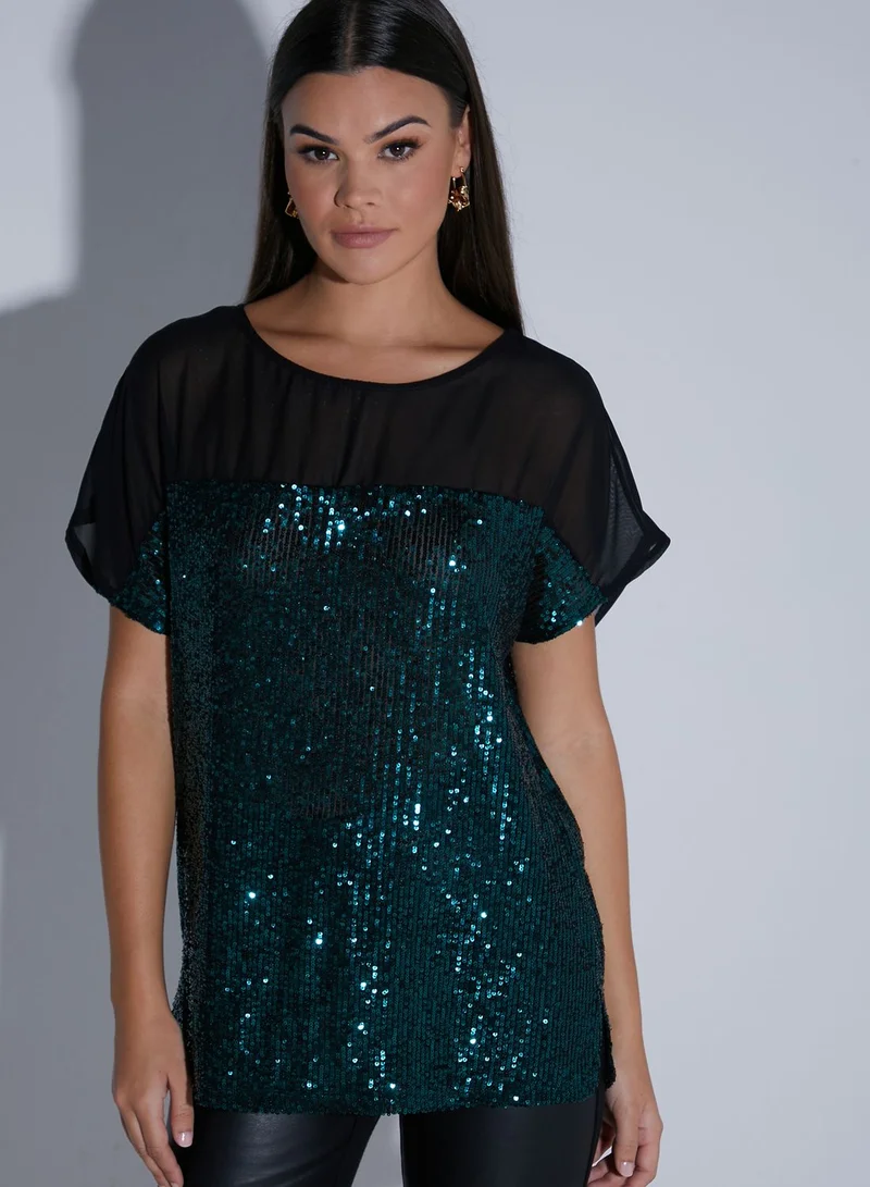 Wallis Sequin Detail Top