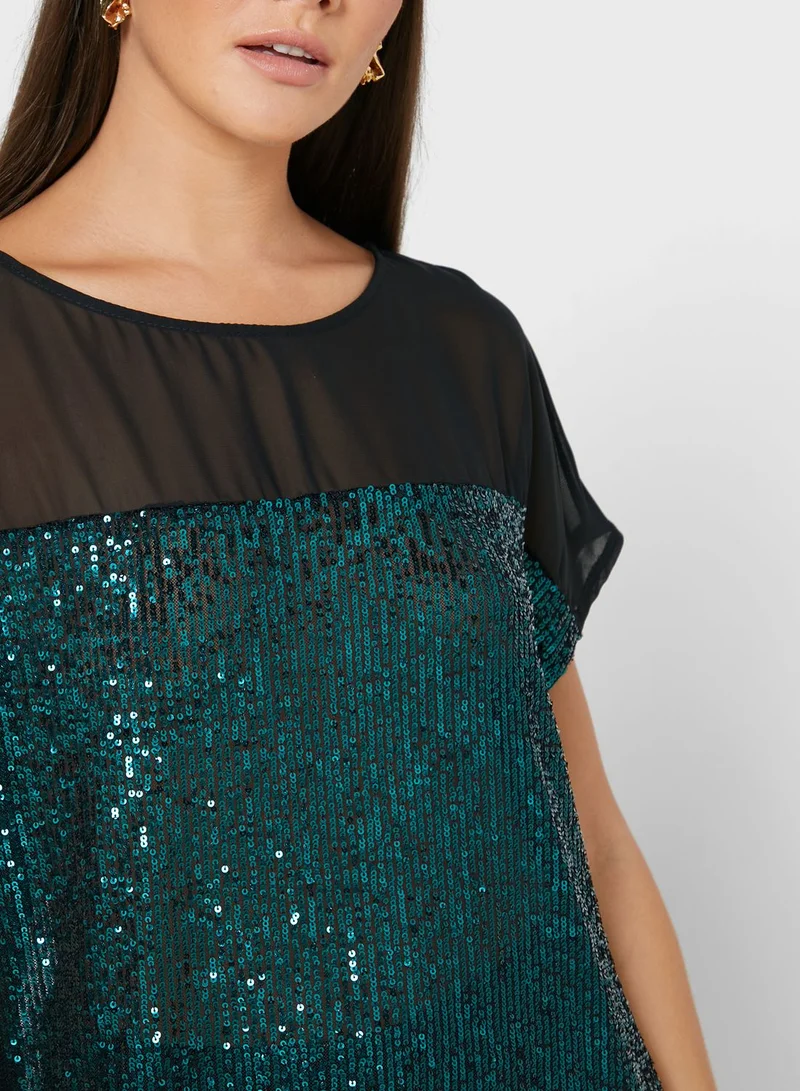 Wallis Sequin Detail Top