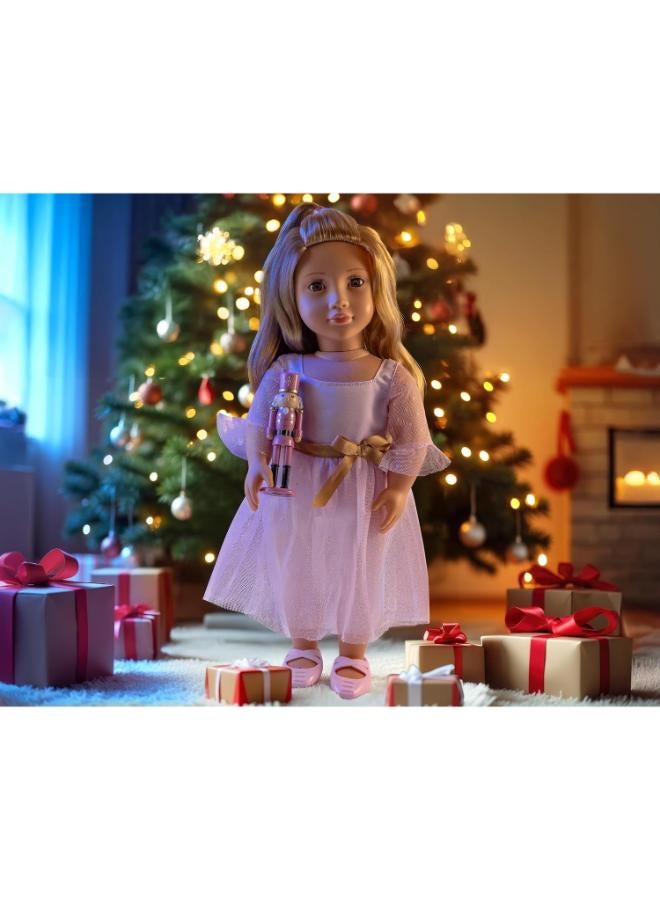 Our Generation 18-inch Ballerina Doll, Wavy Blonde Hair, Brown Eyes, Ballet Dress, Nutcracker Accessory, Natasha - Image 2