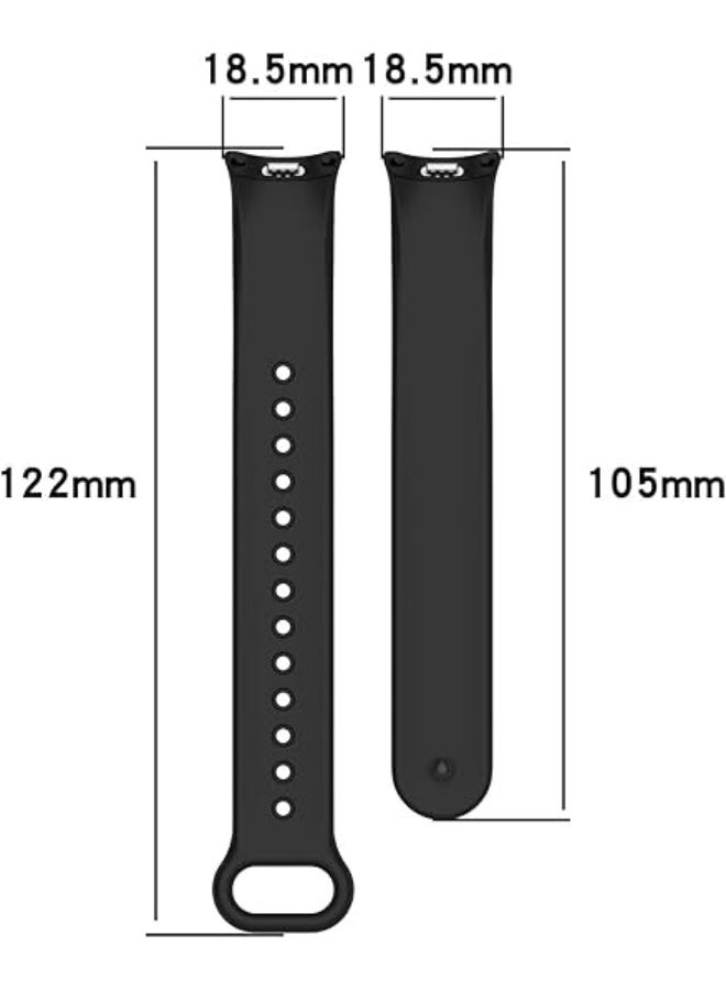 HablTech Silicone Strap Compatible for Xiaomi 10/9/8 Adjustable Sport Wrist Strap for Women Men for Xiaomi Mi Band 8/9/10 Smart Watch - Image 4