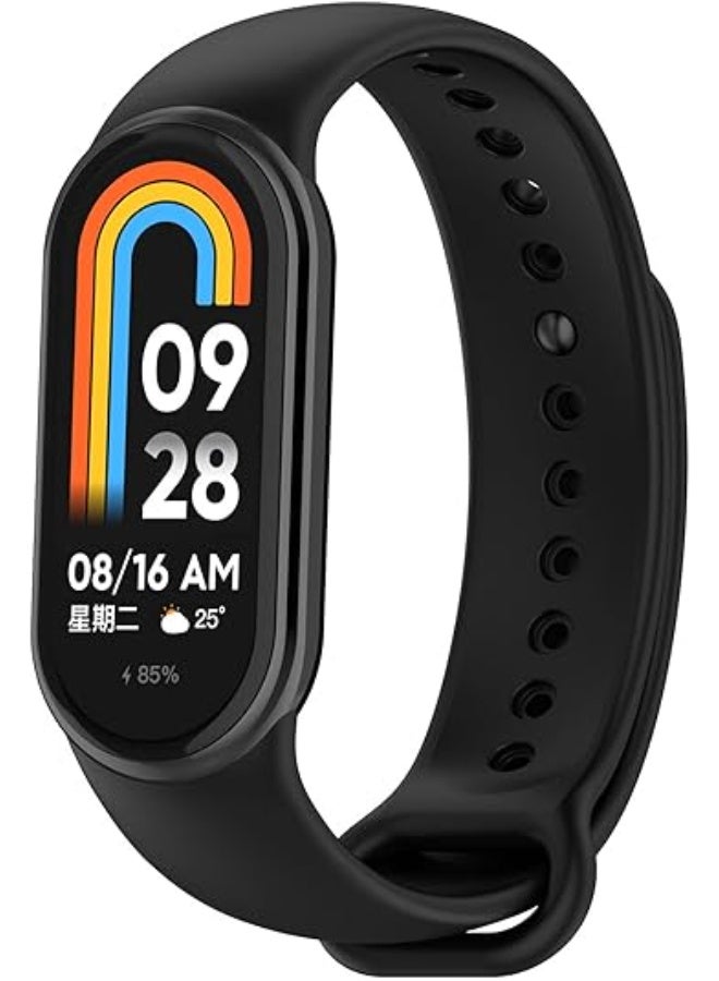 HablTech Silicone Strap Compatible for Xiaomi 10/9/8 Adjustable Sport Wrist Strap for Women Men for Xiaomi Mi Band 8/9/10 Smart Watch - Image 2