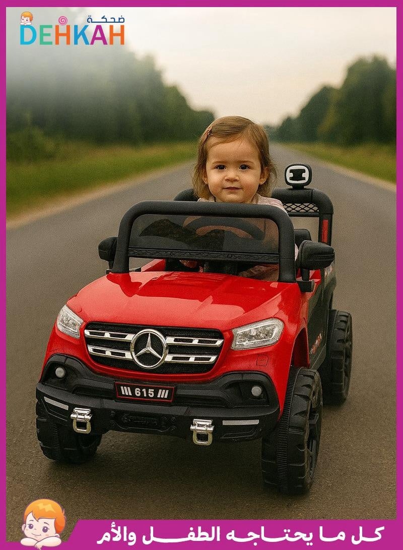 ضحكة  DEHKAH سيارة جيب كهربائية للأطفال 12 فولت – مع تحكم عن بعد، بلوتوث وUSB - Image 1