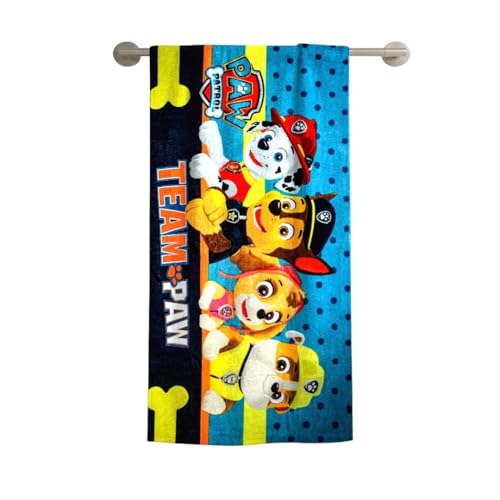 Athom Living Paw Patrol Kids Cotton Bath Towel – Soft, Super Absorbent, Vibrant Design, Perfect for Girls, Quick-Dry, Comfortable & Fun Bath Time Towel |350GSM, 60x120cm - Image 2