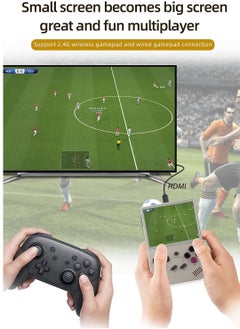 ANBERNIC  RG35XX Handheld Game Console, 3.5 Inch IPS Screen Linux System Retro Video Games Consoles, Portable Pocket Video Player with 5000+ Games (Grey, 64GB)  - Image 4