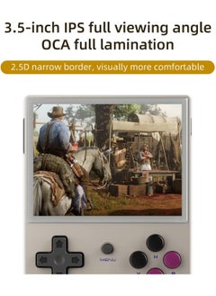 ANBERNIC  RG35XX Handheld Game Console, 3.5 Inch IPS Screen Linux System Retro Video Games Consoles, Portable Pocket Video Player with 5000+ Games (Grey, 64GB)  - Image 2