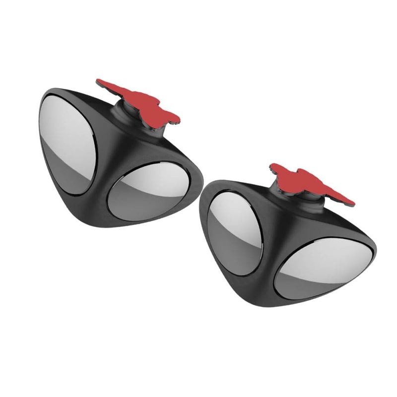 2Pcs Car Blind Spot Mirrors 360 Degree Adjustable Wide Angle Set For Blind Zone Assistance - Image 2