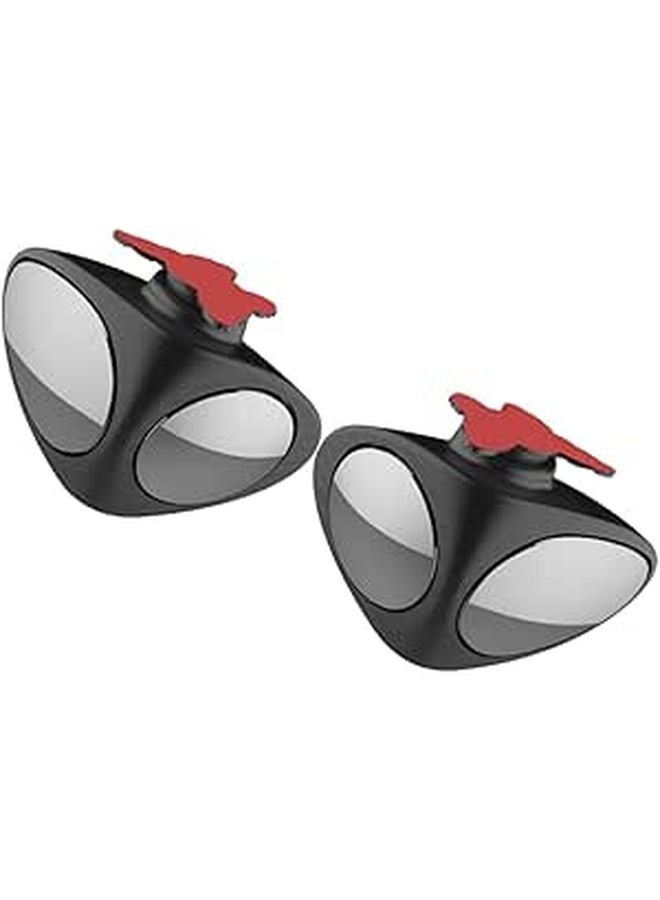 2Pcs Car Blind Spot Mirrors 360 Degree Adjustable Wide Angle Set For Blind Zone Assistance - Image 1