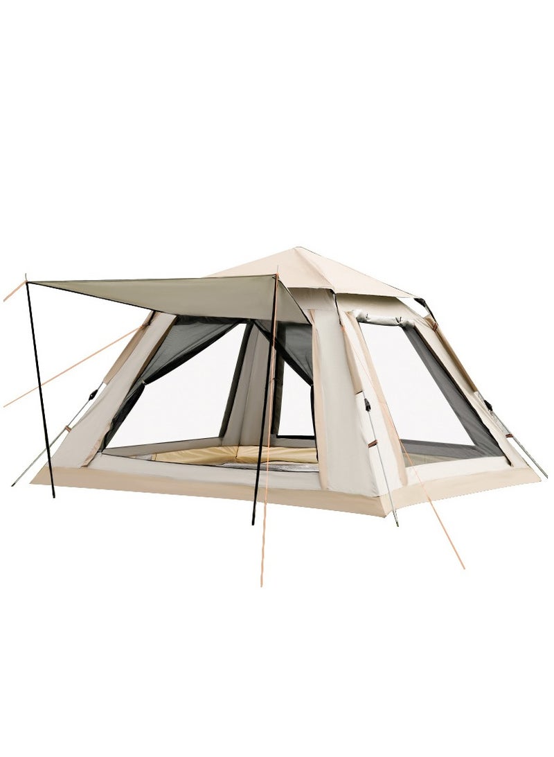 Inflatable Outdoor park 3-6 people Coated silver tent canopy portable automatic camping tent - Image 1
