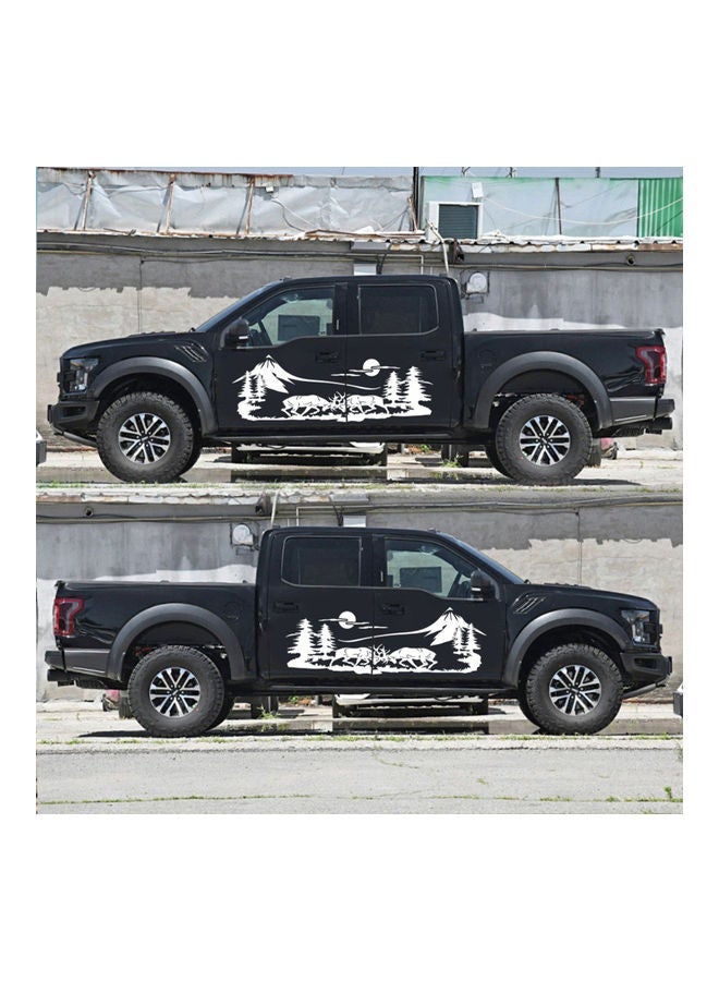 NIBEMINENT 2-Piece Mountain Forest Graphic Car Stickers - Image 4