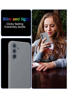Wtech Samsung Galaxy F15 / M15 5G 2024 Premium Liquid Silicone Case Cover Grey  - Image 5