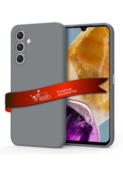 Wtech Samsung Galaxy F15 / M15 5G 2024 Premium Liquid Silicone Case Cover Grey  - Image 1