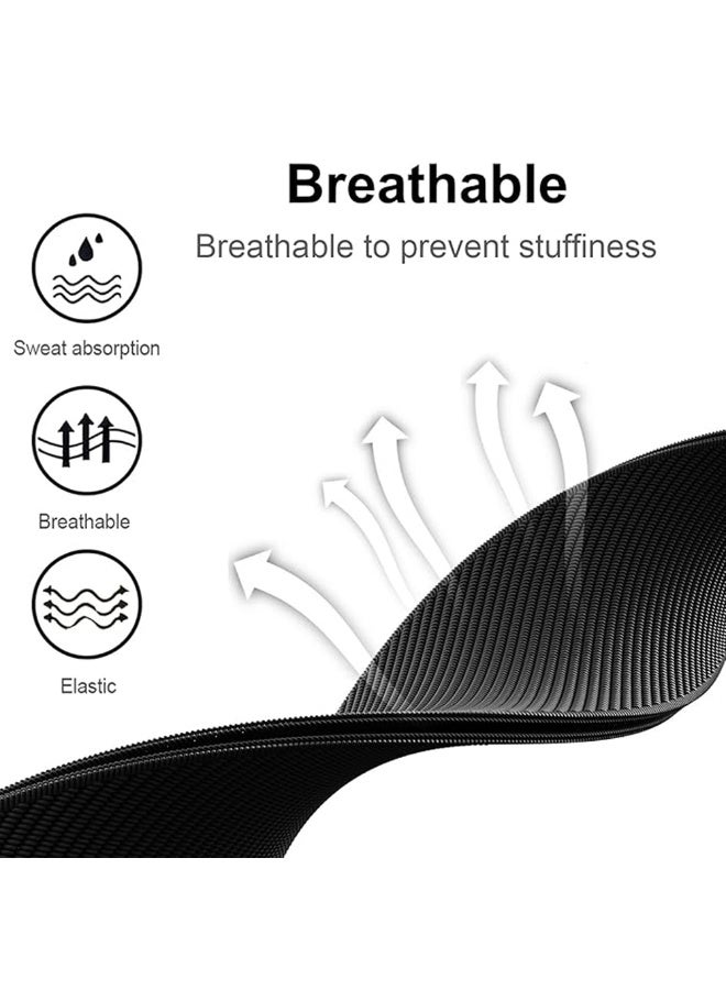 O Ozone (Pack of 3) Nylon Sport Bands Compatible with Whoop 5.0 Band, Fast-Drying and Sweat-Wicking, Soft Adjustable Breathable Wristband Strap - Fitness Tracker Accessories- Black/Green/Dark Blue - Image 2