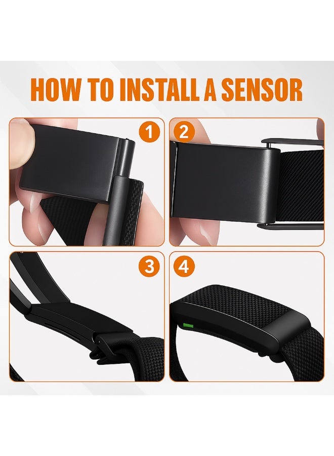 O Ozone (Pack of 3) Nylon Sport Bands Compatible with Whoop 5.0 Band, Fast-Drying and Sweat-Wicking, Soft Adjustable Breathable Wristband Strap - Fitness Tracker Accessories- Black/Green/Dark Blue - Image 4