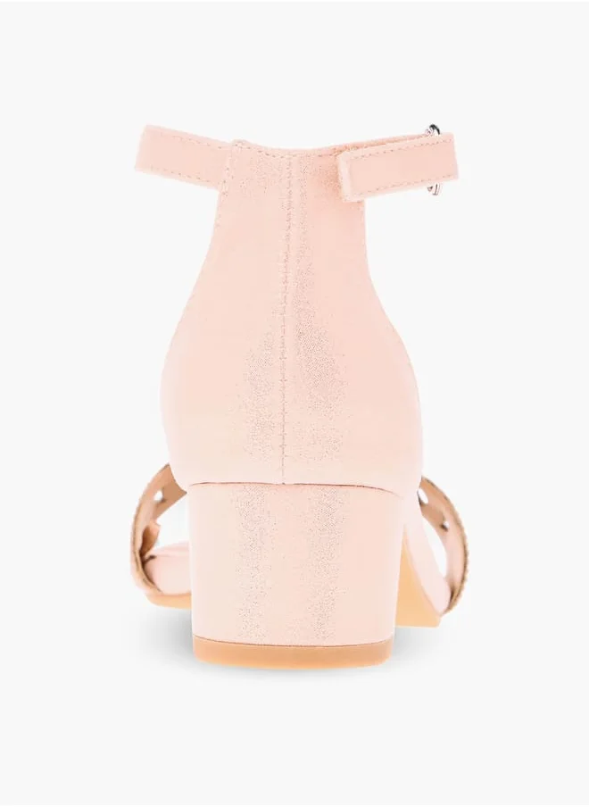 Celeste Girls Embellished Sandals With Hook And Loop Closure Ramadan Collection