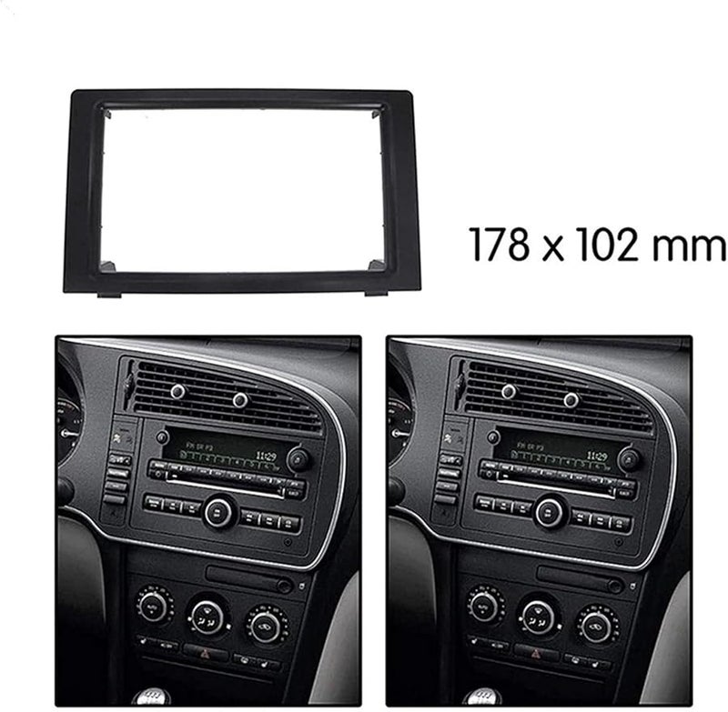 Saab 9 3 2007 2011 2 Din Radio Frame Trim Kit Car Stereo Fascia Panel - Image 3