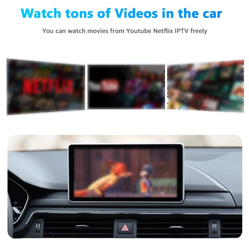 مدخل USB CarPlay و Android Auto مشغل فيديو муلтимيديا لملاحة السيارة لأجهزة الهواتف الذكية Android و iOS - Image 4