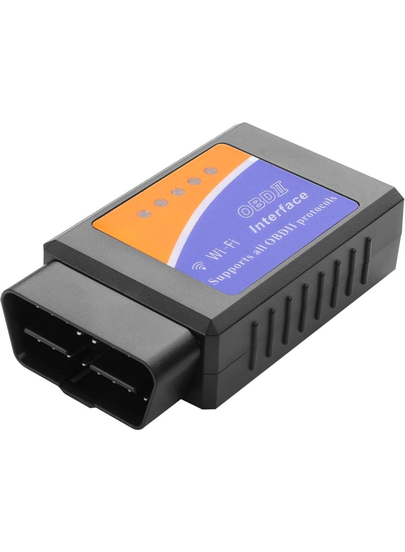 WiFi OBD2 Scanner, Car Diagnostic Code Reader for Engine and Performance, OBDII Scan Tool Supports 3000+ Codes Check Engine Light Reset Live Data Test, Compatible with iPhone iOS Android Windows - Image 1