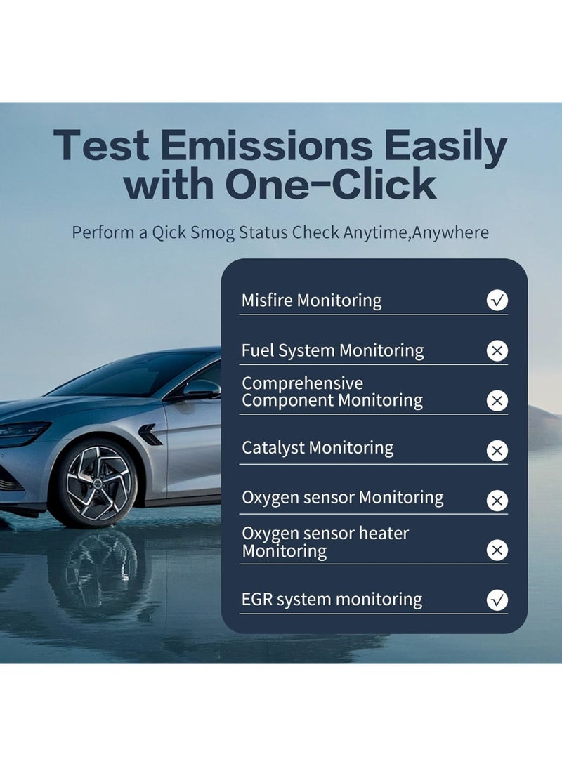 WiFi OBD2 Scanner, Car Diagnostic Code Reader for Engine and Performance, OBDII Scan Tool Supports 3000+ Codes Check Engine Light Reset Live Data Test, Compatible with iPhone iOS Android Windows - Image 4