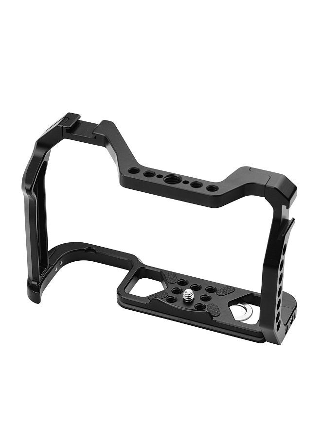 ANDOER Aluminum Alloy Camera Cage Replacement for Canon EOS R5 R6 DSLR camera with 1/4 Inch Screw Holes Dual Cold Shoe Mounts Camera Video Rig  - Image 5