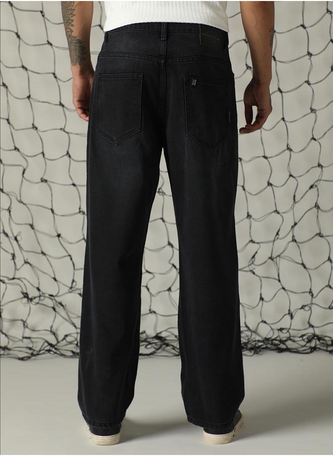 Hubberholme Men Black Jeans - Loose Fit for Comfortable Everyday Wear  - Image 5