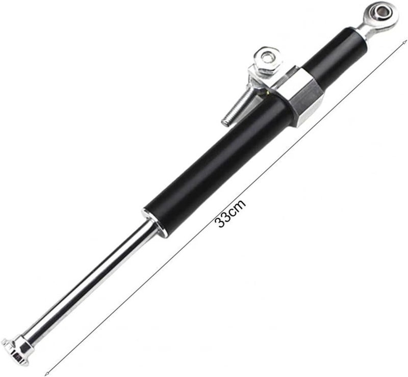 330MM Motorcycle Stabilizer Steering Damper Aluminum Alloy Shock Absorber Direction Damper Accessories(Black) - Image 4