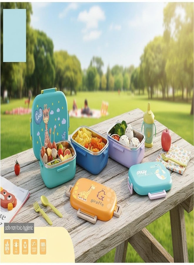 Gcrox Stainless Steel Genius Insulated Airtight Leak-Proof Lunch Box for Office, School, Picnic - 950 ml - Image 4