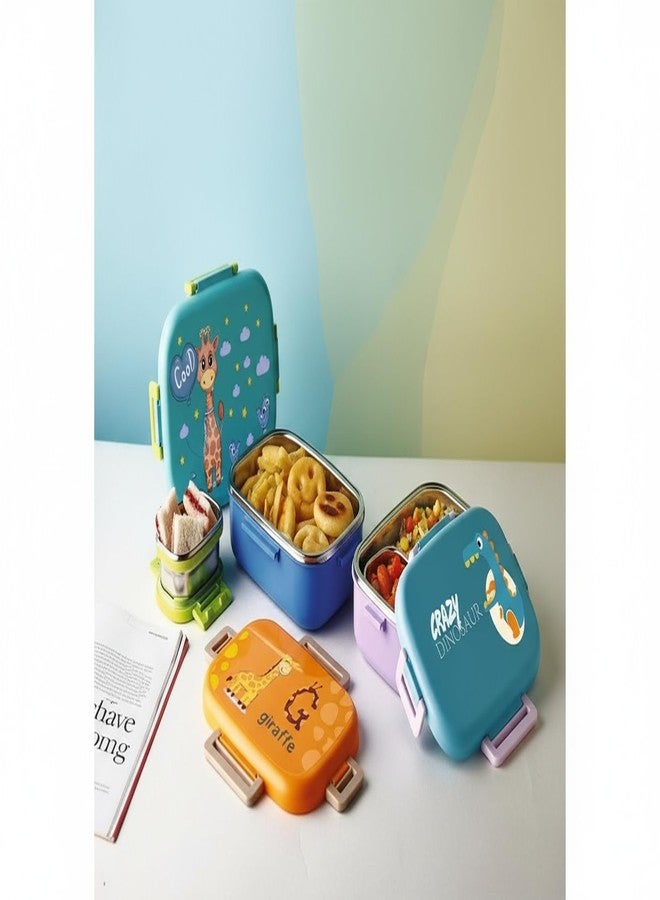 Gcrox Stainless Steel Genius Insulated Airtight Leak-Proof Lunch Box for Office, School, Picnic - 950 ml - Image 5