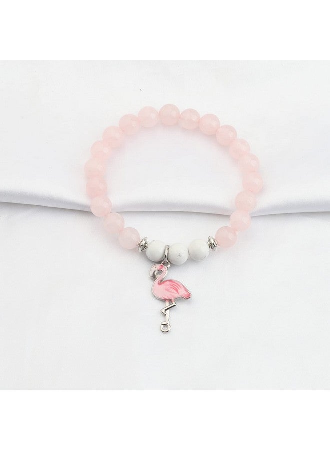 BNQL Flamingo Bracelets Gifts Flamingo Lover Gifts Pink Flamingo Bracelet Flamingo Gift For Women Flamingo Jewelry Bracelet (Flamingo Bracelet Pink) - Image 3