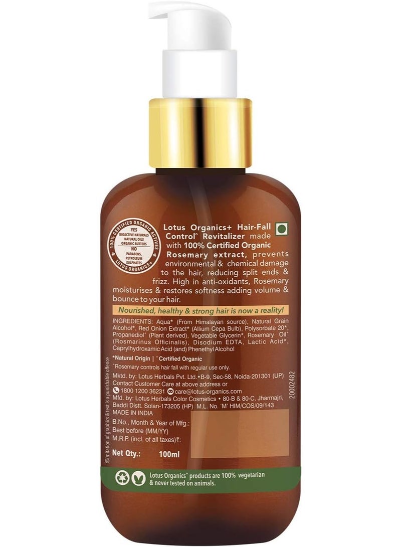 Lotus Lotus Organics+ Hair Fall Control Revitalizer 100ml  - Image 2