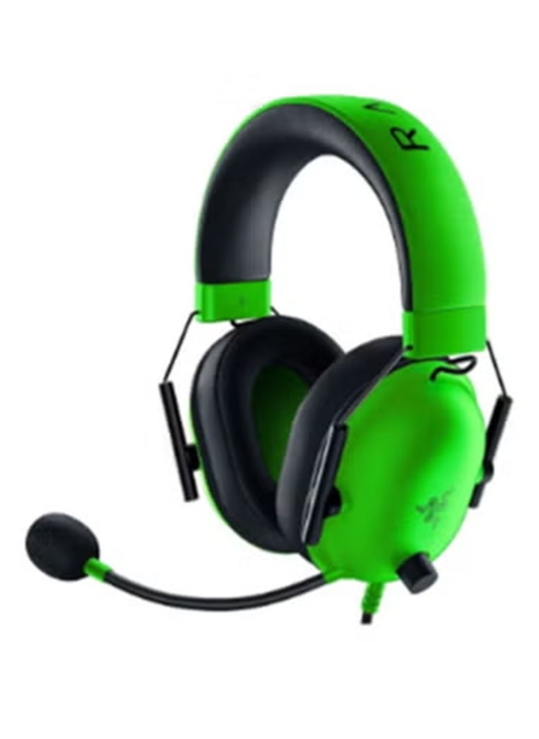 RAZER BlackShark V2 X - Green Multi-platform Wired Esports Headset - Green  - Image 1
