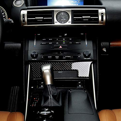 NVCNX Car Dashboard Dash Trim Cover Decal Compatible with Lexus ​IS250 2014 2015 / IS200t 2016 2017 / IS300 2016-2020 / IS350 2014-2020 Carbon Fiber Interior Trim Accessories Black - B - Image 4