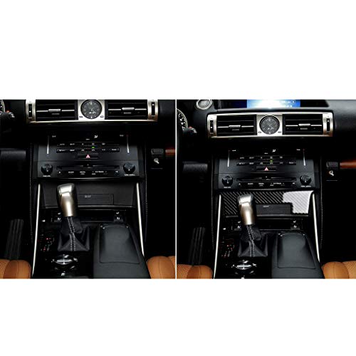 NVCNX Car Dashboard Dash Trim Cover Decal Compatible with Lexus ​IS250 2014 2015 / IS200t 2016 2017 / IS300 2016-2020 / IS350 2014-2020 Carbon Fiber Interior Trim Accessories Black - B - Image 3