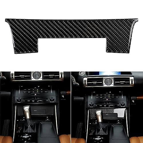 NVCNX Car Dashboard Dash Trim Cover Decal Compatible with Lexus ​IS250 2014 2015 / IS200t 2016 2017 / IS300 2016-2020 / IS350 2014-2020 Carbon Fiber Interior Trim Accessories Black - B - Image 1