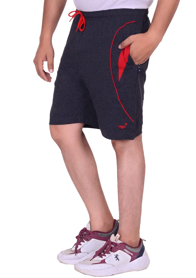 VEGO Men Cotton Shorts, Bermuda,Trousers, Half Pant - Image 1