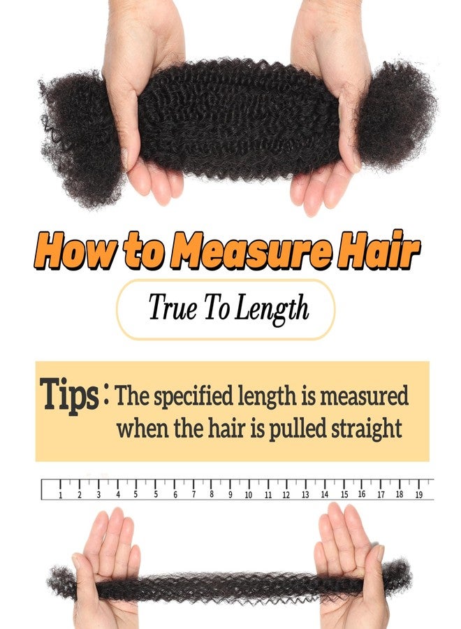 HLSK Afro Kinkys Human Hair Bulk 30g/Pack Natural Black 100% Human Hair Soft 4C Afro Kinky Bulk Human Hair for Locs Extensions/Twists/Braids (Natural Black, 16 Inch) - Image 5