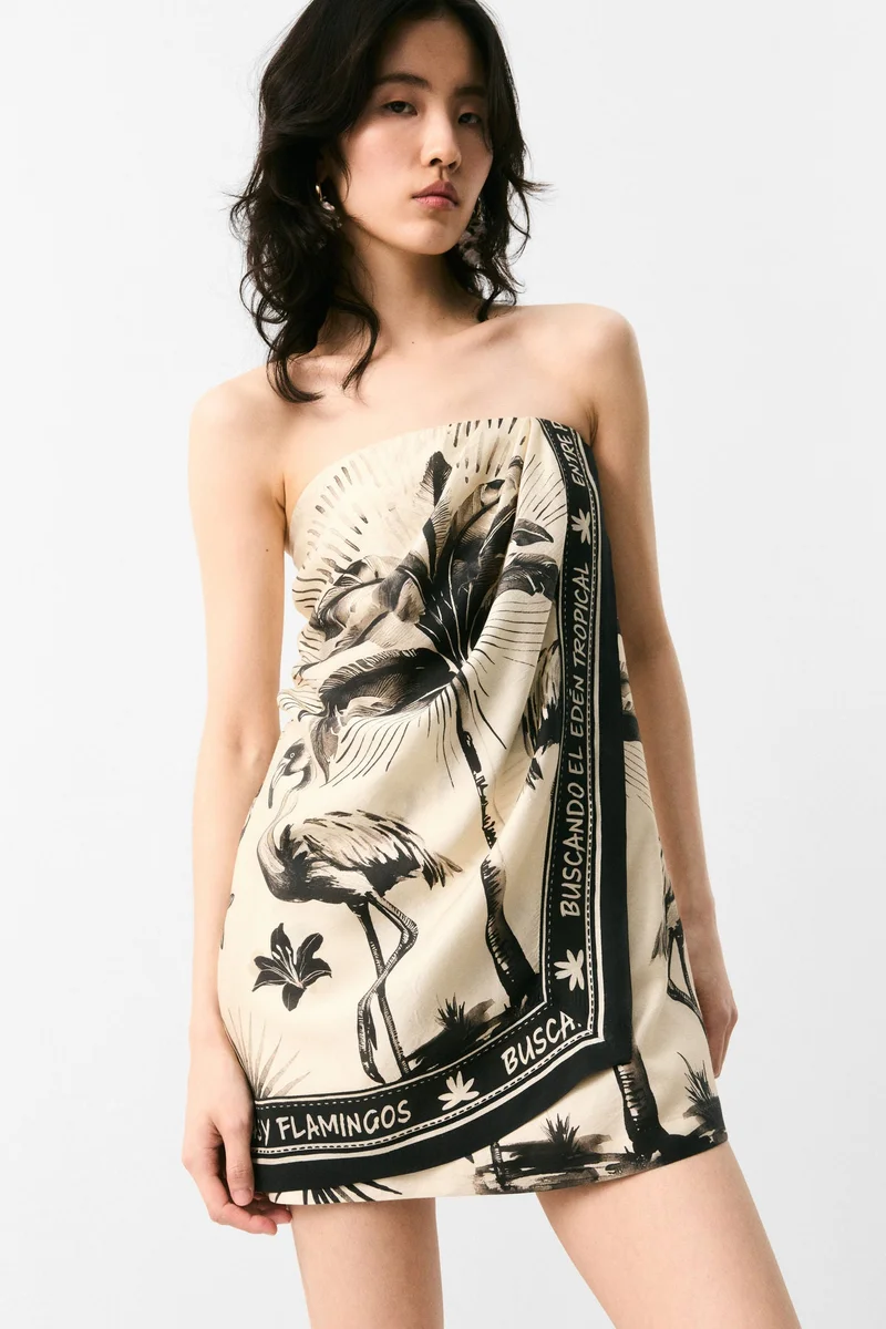 H&M Draped bandeau dress