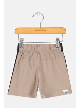 The Giving Movement Toddlers Girl Embroidered Basic Short, Taupe  - Image 2