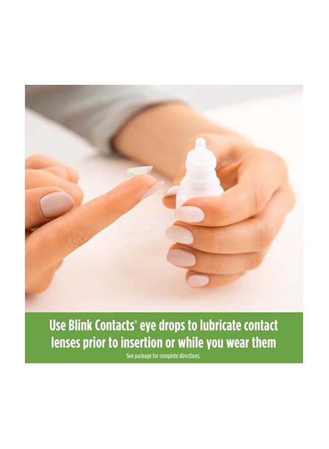 BLINK Contacts Lubricating Eye Drops with Hyaluronate, Moisturizing & Soothing for Soft & RGP Contact Lenses, Refreshes Lenses, Hydrating & Comforting Daily Eye Care, 0.34 Fl Oz - Image 5