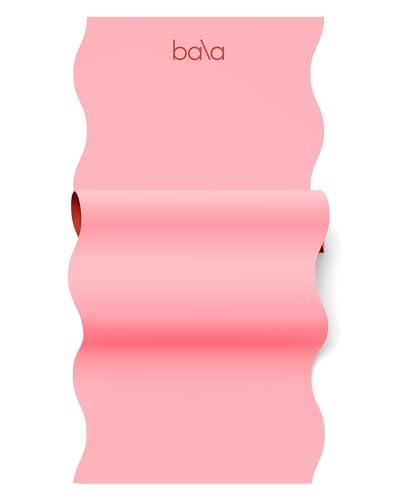 Bala Yoga Mat for Home Gym, 5mm (Blush) - Non Slip Exercise Mat for Home Workout, Stretching, Pilates, Aerobics & Floor & Fitness Work Out - Indoor Exercising Mat - Image 1